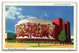 Ford Building Number Two New York NY Worlds Fair 1939 UNP Linen Postcard XA4 - £3.01 GBP