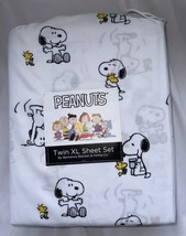 Berkshire Peanuts Snoopy Woodstock XL FULL Bedsheet Sheet Set 3 Pieces New - £26.54 GBP