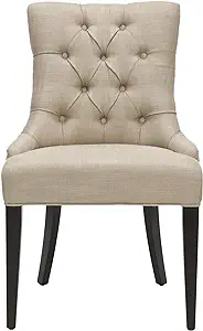Safavieh Mercer Collection Erica Button-Tufted Side Chair, Khaki Grey - $409.99