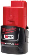 Milwaukee 48-11-2420 M12 REDLITHIUM 2.0 Compact Battery Pack (1-Pack) - $43.99