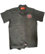 Dickies Fireball Cinnamon Whisky Men&#39;s Button-Up Shirt Medium Black Work... - $31.83 CAD