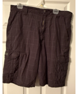 Wrangler Originals Gray Plaid Shorts Men&#39;s Size 36 - $16.81