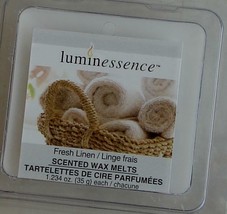 NEW Pack Luminessence Fresh Linen Scented Wax Cubes GREAT SCENT - $2.96