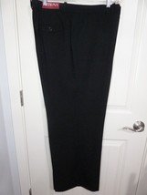 Womans Merona Black Classic Straight Fit Pants Size 24W Polyester Blend - $14.73