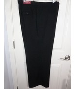 Womans Merona Black Classic Straight Fit Pants Size 24W Polyester Blend - $20.14 CAD
