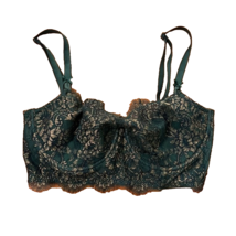 Victoria&#39;s Secret Dream Angels Green Gold Lace Push-Up Bra Size 34DD Underwire - £14.27 GBP