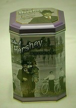 Milton S Hershey's Purple Metal Tin Cocoa Chocolate Collectors Building A Legacy - $16.82