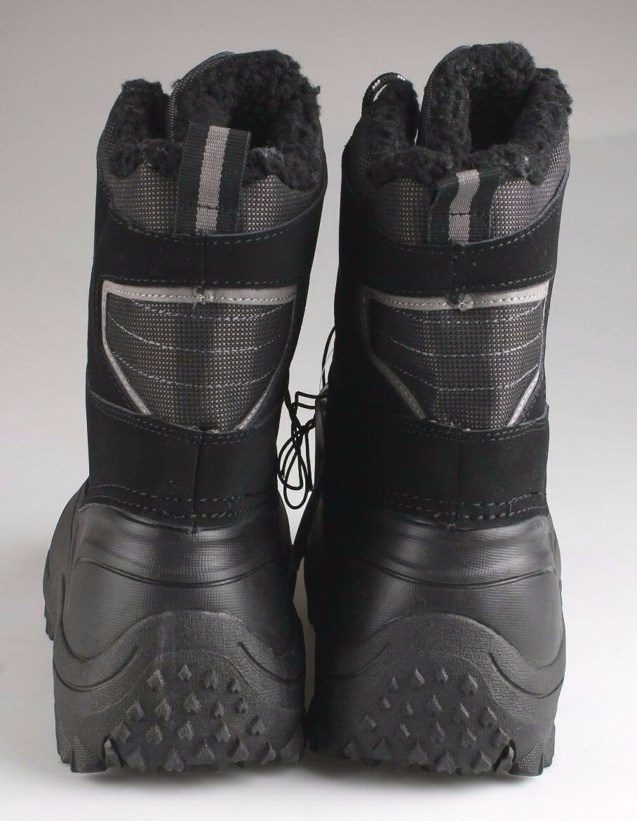 Goodfellow & Co Case Men's Black Leather Textile Faux Fur Chucka Winter Boots Item image 4