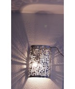 Moroccan Wall Light Sconce- Moroccan Wall Silver Sconce- Restaurant light - $2,223.01 MXN