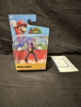 Super Mario Waluigi 2.5” Collectible Action Figure Jakks Pacific 2024 Nintendo - £22.82 GBP