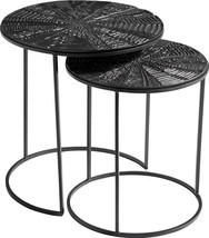 Nesting Tables Cyan Design Quantum Black Bronze Aluminum Iron - £520.36 GBP
