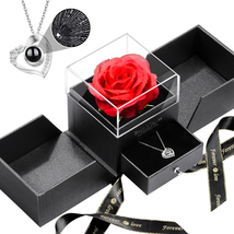 Mothers Day Gifts for Mom Wife Women, Rose Gifts with Necklace for Women, Annive - £31.14 GBP