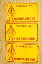 Vintage 1970s McDonald's McDonaldland Metal Bicycle Promotional License ... - $14.84
