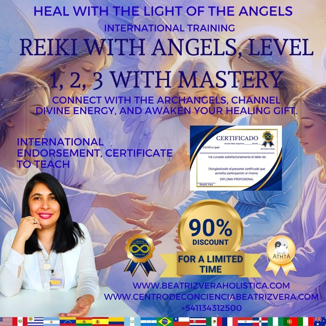 Personal process with Reiki with Angels, level 1, 2, 3 with mastery - $33.33