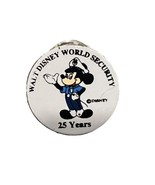 Disney WDW World Parks Cast Member Pin Security 25 Years Mickey Mouse Of... - $46.74