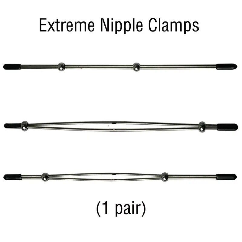 1 Pair 2 Piece Special Abacus Nipple Adjustable Clamps - $18.52