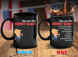 The Magic Maga Coffee Mug Heat Changing &quot;You Are The Best Dad&quot; W Surprise Text - £17.03 GBP