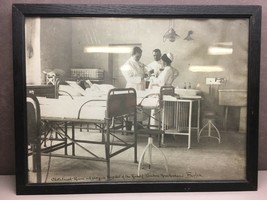 Black and White Enlarged Photo Reproduction of Obstetrical Room Berlin - £23.35 GBP