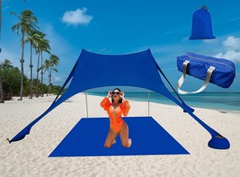 Cuupo 7 By 7 Foot Beach Tent Sun Shelter, Outdoor Small Canopy, And Picnics. - £53.76 GBP