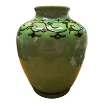 1870-1880&#39;s Japanese Awaji Hand thrown Pottery Vase Applied Decoration  - £485.16 GBP