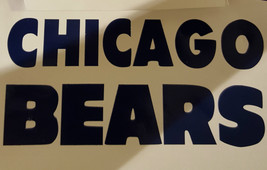 3 x 4 Chicago Bears NFL Football Vinyl Decal White or navy blue - £2.36 GBP