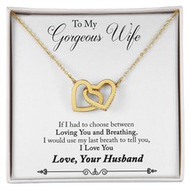 To My Wife Loving You and Breathing Inseparable Necklace - £45.74 GBP+