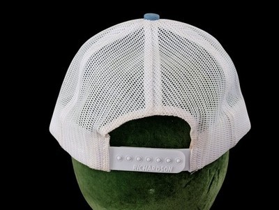 Montana Mermaid Patch Trucker SnapBack Hat Blue White Richardson Baseball Cap Item image 4