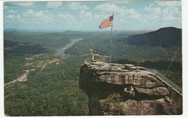 Vintage Postcard Lake Lure and the Top of Chimney Rock North Carolina Unused - £4.63 GBP