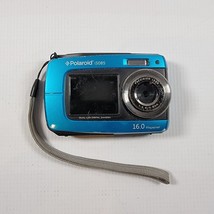 Polaroid iS085 16.0 MP Blue Digital Waterproof Underwater Compact Camera TESTED - $22.84