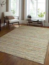 6 x 9 ft. Hand Knotted Sumak Jute Solid Eco-friendly Rectangle Area Rug, Ivo - £185.85 GBP