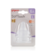 Pigeon SofTouch Teat L 2 Pack - $1,642.00 MXN