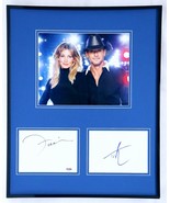 Tim McGraw &amp; Faith Hill Dual Signed Framed 16x20 Photo Display PSA/DNA - £233.00 GBP