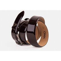 The Dodoma Burgundy Patent Leather Belt image 4