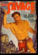 Doc SAVAGE-JAN 1938-SPOOKY Skeleton Cover!!! Vg - £152.57 GBP