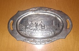 CHICAGO WORLDS FAIR ASHTRAY Pewter The Belgian Village Made in Japan - $32.71