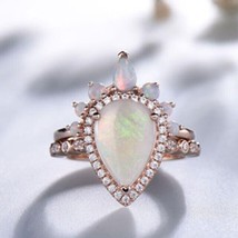 Natural 925 Sterling Silver Opal Gemstone Ring, Best Birthday Gift For Beloved - £48.23 GBP