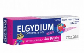 Elgydium children&#39;s toothpaste-gel kids red berries, 2-6 years, 50 ml - £16.04 GBP