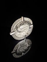 Nickel Chrome Plated Bird Ashtray Measures 6.75" L x  5.25" W image 2