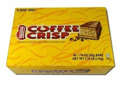 48 Coffee Crisp Chocolate Bars Full Size 50g Each Nestle Canada Fresh Delicious - £71.23 GBP