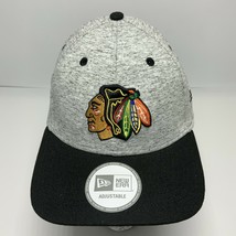 New Era Cap NHL Chicago Blackhawks Grey Black 9FIFTY Snapback Hat - £36.62 GBP