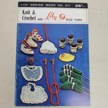 Vintage 1950s Knit &amp; Crochet Instruction Booklet by Lily - $9.79