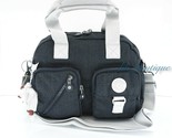 NWT Kipling KI1092 Defea Large Satchel Shoulder Handbag Nylon Blue Moder... - $84.95