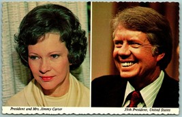 President Jimmy Carter and Rosalynn Carter UNP Chrome Postcard I4 - £3.15 GBP