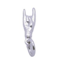 I Love You Hand Gesture Charm Pendant .925 Sterling Silver - £12.05 GBP