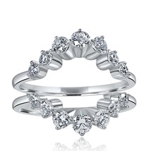 1 Carat Lab Grown Diamond Tiara Wedding Ring 14k White Gold - $1,899.00