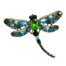 CINDY XIANG Crystal Vintage fly Brooches for Women Large Insect Brooch P... - $60.16