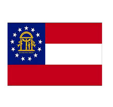 Georgia New Flag Polyester Us State 3 X 5 Foot Poly Flag - £5.97 GBP