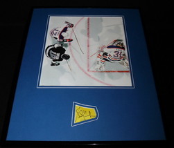 Grant Fuhr Signed Framed 16x20 Overhead Photo Display Oilers vs Kings - £77.86 GBP