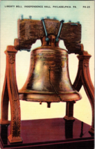 Liberty Bell Independence Hall Philadelphia PA Pennsylvania Linen Postcard (C4) - £4.31 GBP