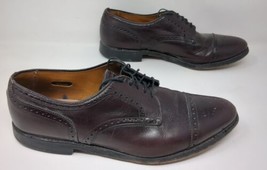 Allen Edmonds Sanford 5277 Burgundy Cap Toe Oxford Dress Shoes Men&#39;s Size 11 B - £31.28 GBP